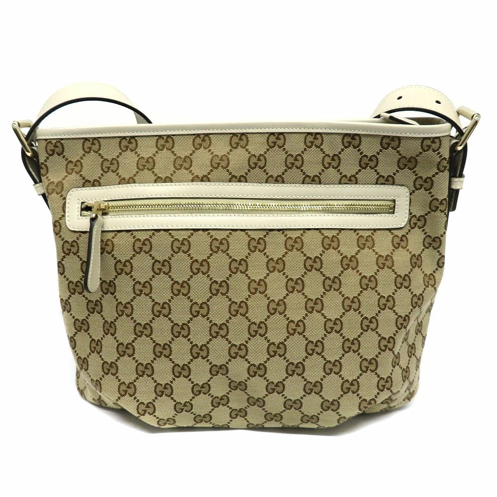 GUCCI Shoulder Bag GG Canvas Beige
